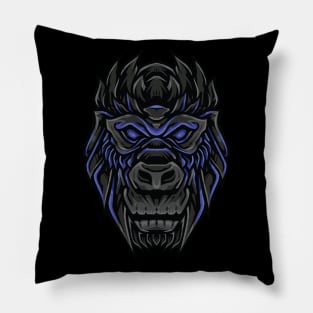 ornament gorillas head Pillow