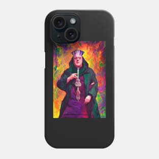 Cyberpunk Aleister Crowley The Great Beast of Thelema painted in a Surrealist and Impressionist style Phone Case