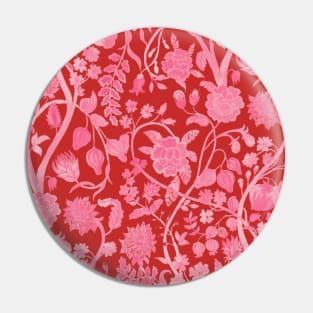 Chinese Baby Pink Floral Pattern - Hong Kong Summer Flowers Pin