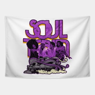 Soul Train Vintage Classic Purple Tapestry