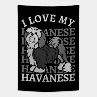 I love my Havanese Life is better with my dogs Dogs I love all the dogs Tapestry