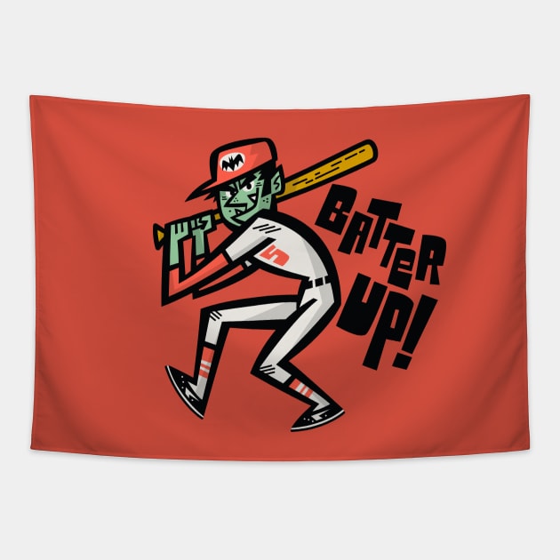 Batter Up! Tapestry by Jon Kelly Green Shop