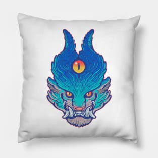 Blue Demon Pillow