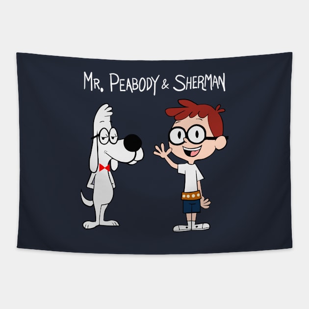 Mr Peabody and Sherman Tapestry by kareemik