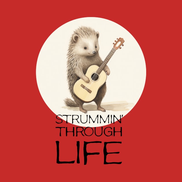 Hedgehog strummin' guitar by chapter2