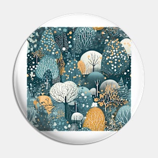 Snowy Trees Pin