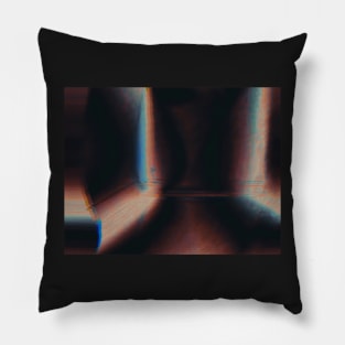 Abstract Trippy Prism Glitch Pillow