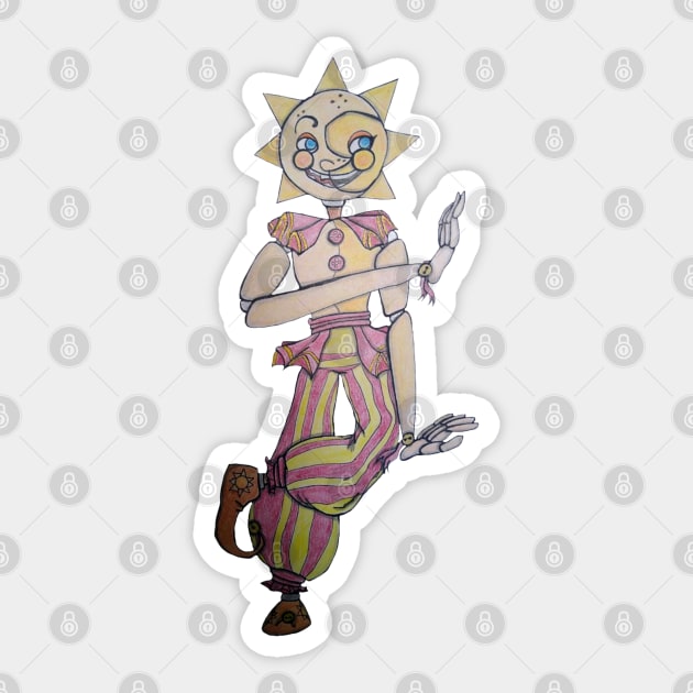 FNAF:SB Sun and Moon animatronic stickers -  Portugal