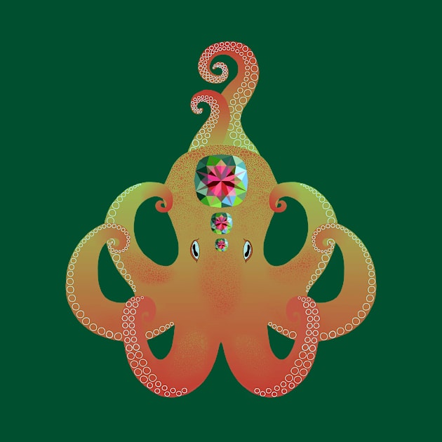 Octopus - Alexandrite (Chrysoberyl) by Aline Eg