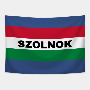 Szolnok City in Hungarian Flag Tapestry