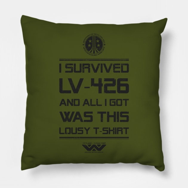 I survived LV-426 Pillow by DrMonekers