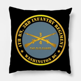 4th Bn 3rd Infantry Regiment - Washington DC - The Old Guard w Inf Branch Pillow