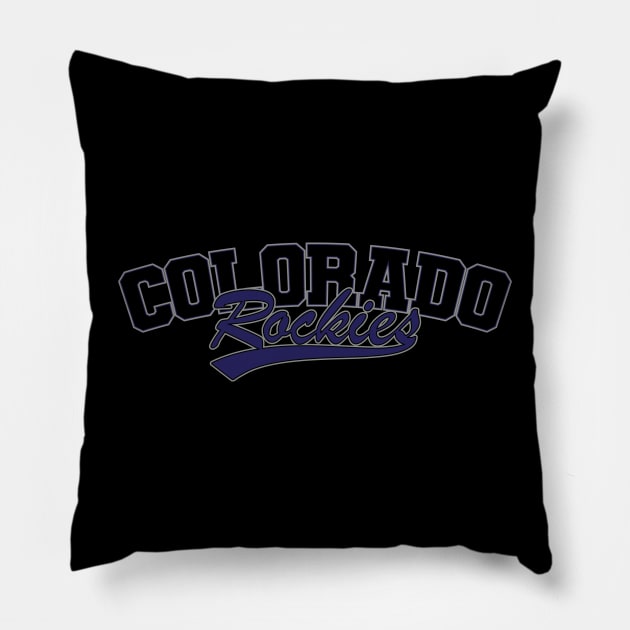 Colorado Rockies Pillow by Nagorniak