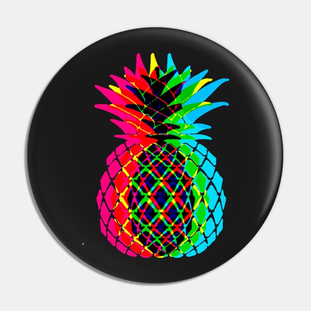 CMYK Pineapple Pin by lunabelleapparel