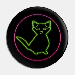 Neon Cat Pin