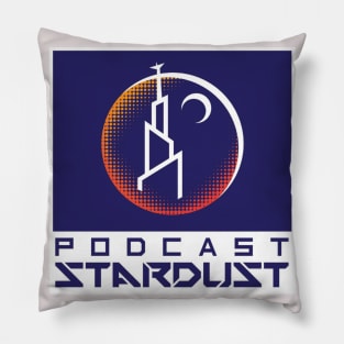 Podcast Stardust Blue with Multi-Pixel Logo Pillow