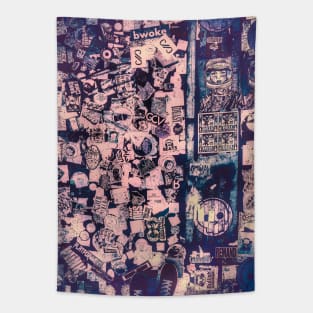 Street Art NYC Stickers Tapestry