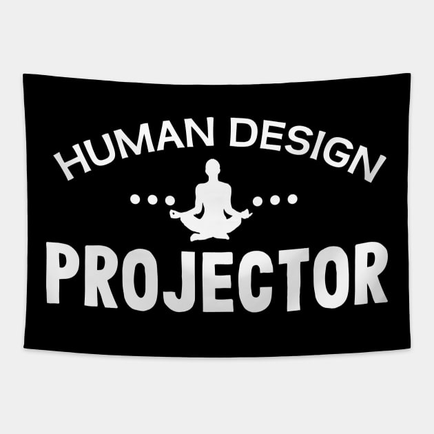 Human design projector Tapestry by Purrfect Corner