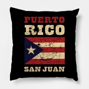 Flag of Puerto Rico Pillow