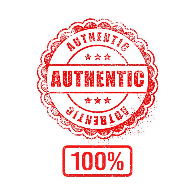 100% Authentic person - funny design by ArtDreamStudio