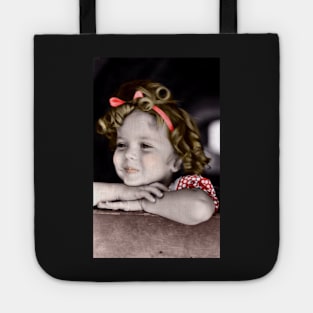 Shirley Temple in Red Tote