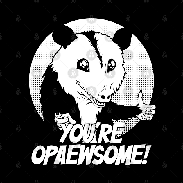 Opawesome opossum by resjtee