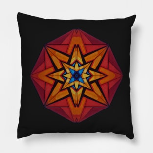 Solar Flare Mandala Pillow