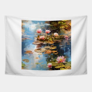 Monet Style Water Lilies 2 Tapestry