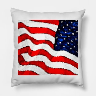 "Old Glory"--the Flag of the United States of America Pillow