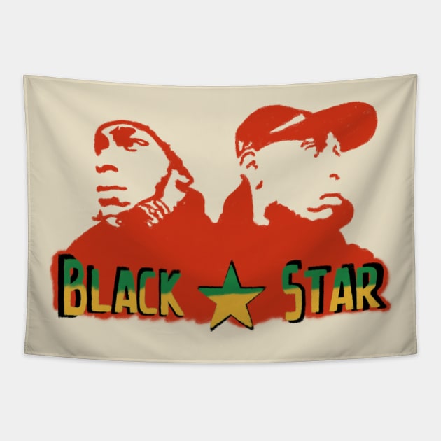 BlackStar // Not Ordinary Star Tapestry by Indranunik