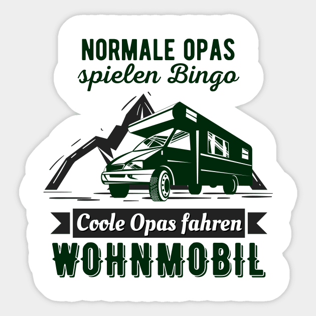 Autoaufkleber Wohnmobil Bus Rentner .