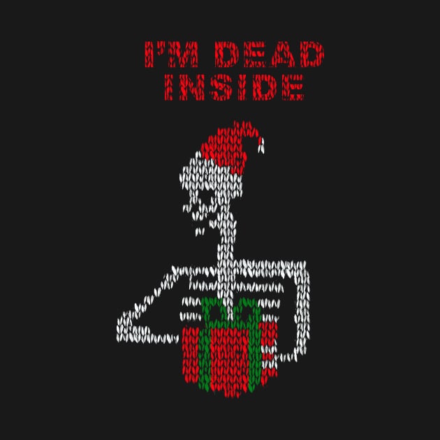 im dead inside ugly christmas sweater by B0red