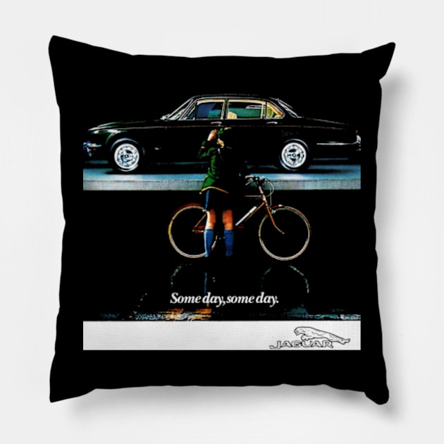 60S LUXURY CAR AD Pillow by Throwback Motors