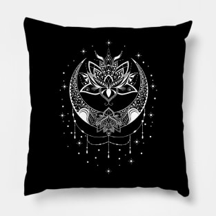 Moon Lotus Flower Pillow