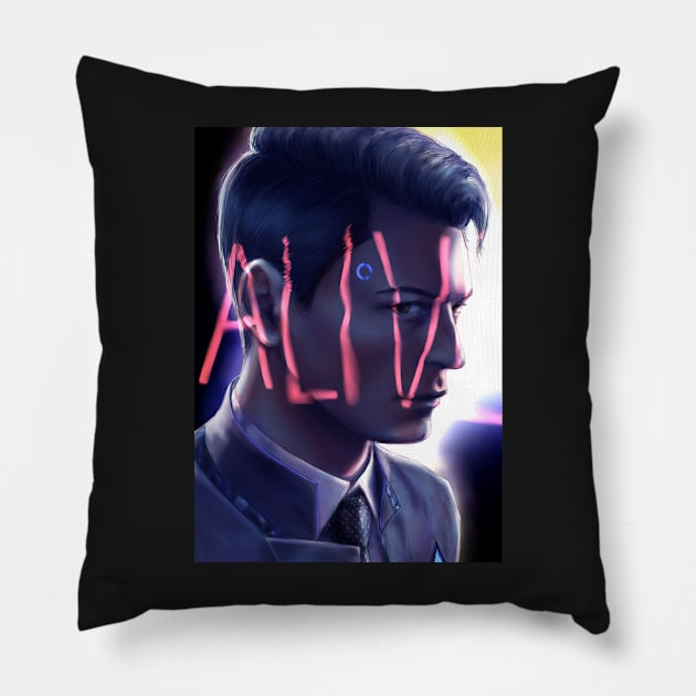 Alive - Connor Ver. 1 Pillow by ParrotChixFish