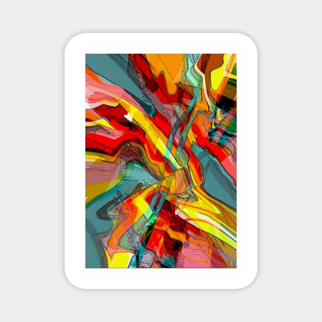 Digital abstract art 1.1 Magnet by EpiPri