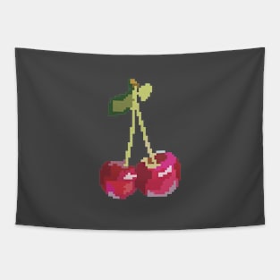 Pixel Cherries Tapestry