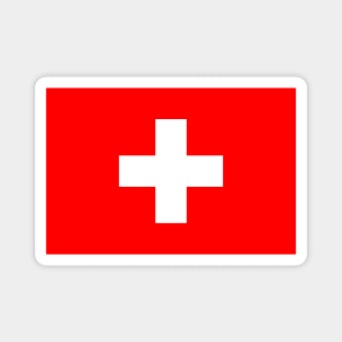 Switzerland Flag Minimalist Magnet