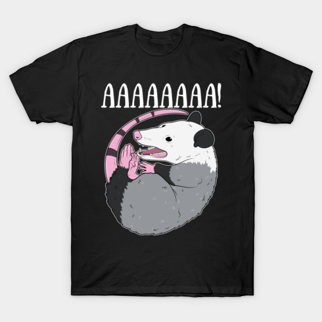 AAAAAA Screaming Possum Meme Funny Trash Dead Opossum - Screaming ...