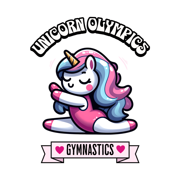 Gymnastics Unicorn Olympics 🤸🏿‍♀️🦄 -  Flip for Cuteness! by Pink & Pretty