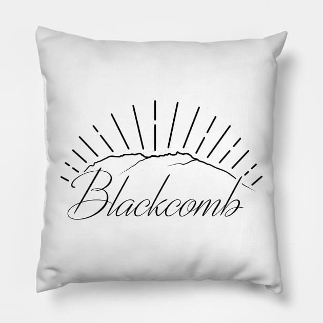 Blackcomb Mountain Pillow by StevenSwanboroughDesign