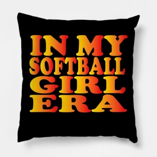 in my softball girl era Pillow