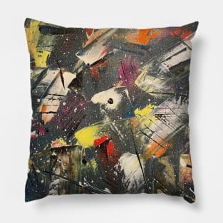 Space dream acrylic abstract artwork Pillow