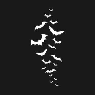 Flock of Bats (White) T-Shirt