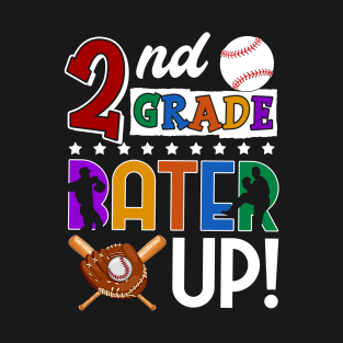 2nd Grade Batter-up! Baseball Back to School T-Shirt