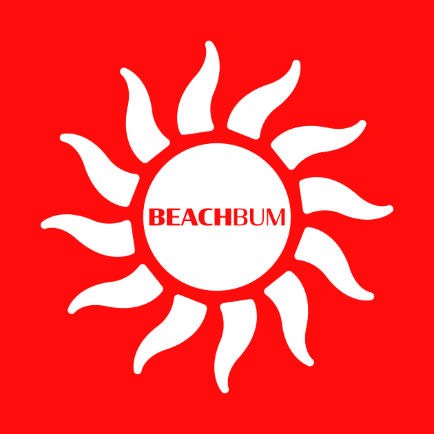 Beach Bum: Full Sun (White) by Long Legs Design