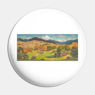 California Landscape - Classic painting from 1865 Pin