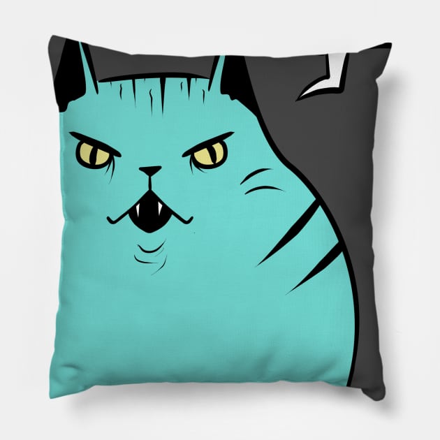 Lying Kitty Pillow by vanitygames
