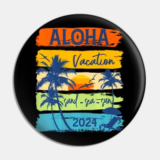 Aloha Hawaii 2024 Summer Vacation Pin