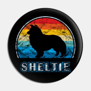 Sheltie Vintage Design Shetland Sheepdog Pin